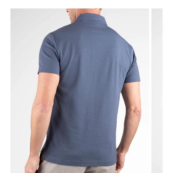 Tailor Vintage Mens airotec navy polo shirt size Medium - Picture 2 of 11